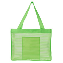 Wholesale Lightweight Outdoor Stiff Mesh Beach Grocery Net Shopping Tote Storage Bags